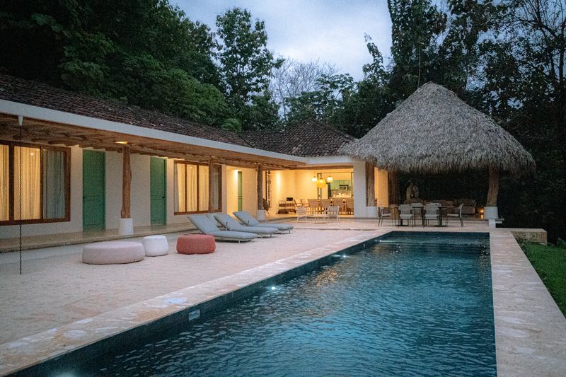 the pool is perfect for swimming at Casamigos, luxury home for sale Punta Islita Samara Costa Rica