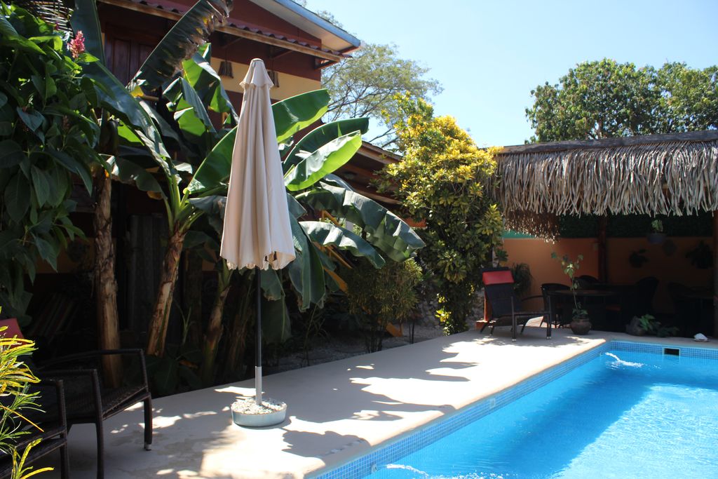 Pool of Hotel Las Palmas, business for sale at Samara Beach, Costa Rica