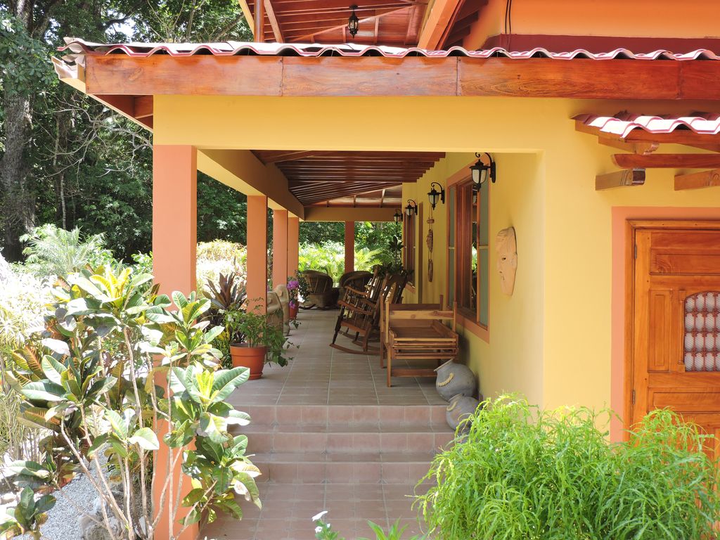 charming outdoor terrace of Casa Mariposa, home for sale at Samara Beach, Guanacaste, Costa Rica