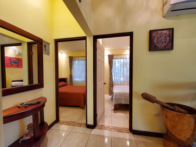 Entrance of the two bedroom at Casa Luz, house for sale at Carrillo Beach, Guanacaste, Costa Rica