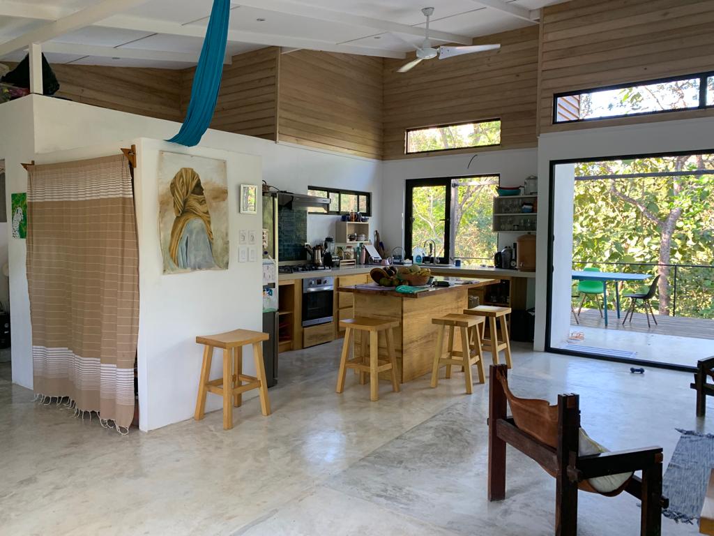 Kitchen of Casa Baoba, house for sale at Samara Beach, Guanacaste, Costa Rica