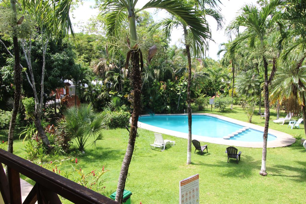 Swimming pool of Samara Central Hotel, business for sale at Samara Beach, Guanacaste, Costa Rica