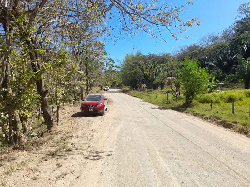 Street View along Lot Leo 1300, land for sale at Samara Beach, Guanacaste, Costa Rica