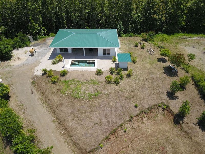 drone view of Casa colina mono home for sale samara costa rica