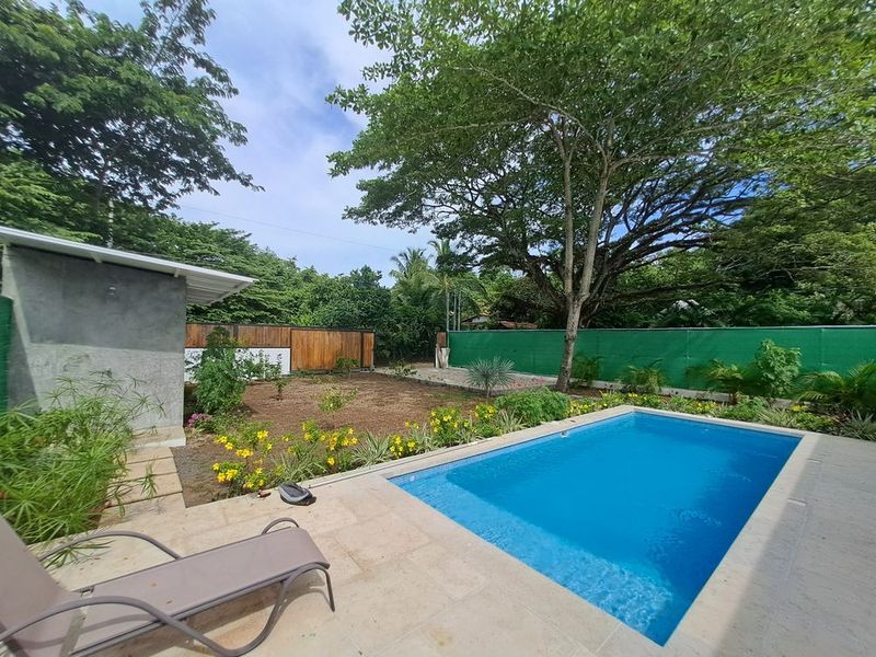 Pool with outdoor shower at Casa Mar y sol home for sale samara guanacaste costa rica