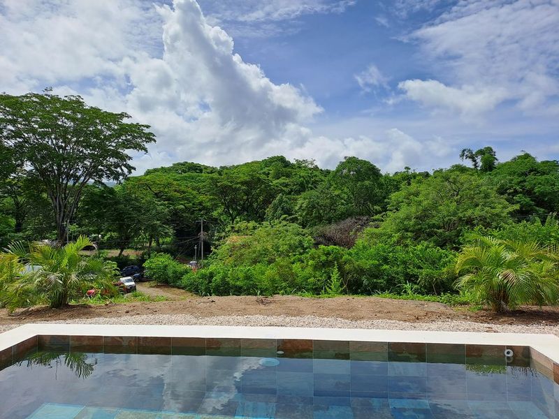 jungle view from the pool of Casa colina mono home for sale samara costa rica