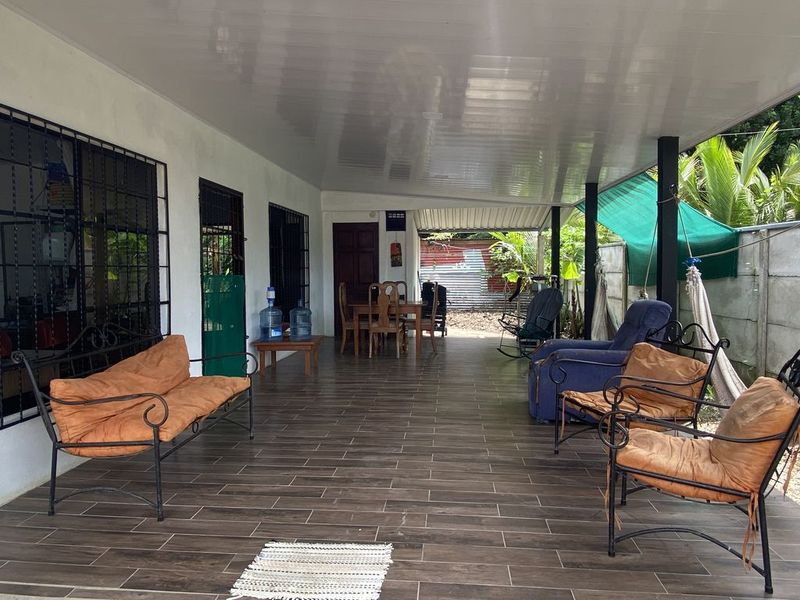 covered outdoor terrace in Casa Munoz home for sale samara costa rica