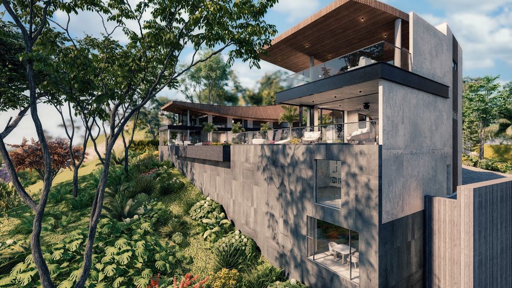 Stunning outdoor terrace at Samara Moon luxury home for sale Samara Costa Rica
