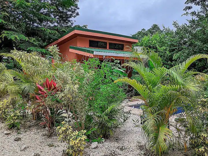 Beautiful topical garden around Casa Fiona home for sale Samara Guanacaste Costa Rica