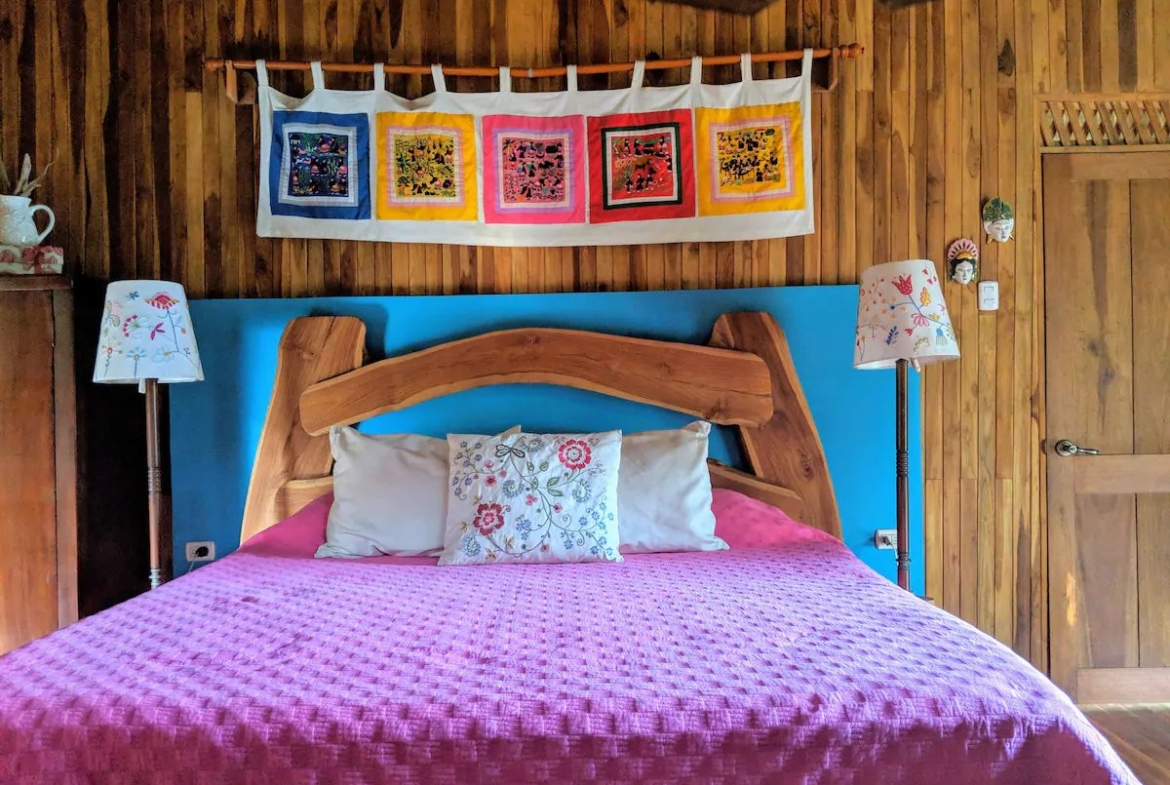 original bed at Casa KUPU KUPU hotel for sale samara Guanacaste Costa Rica