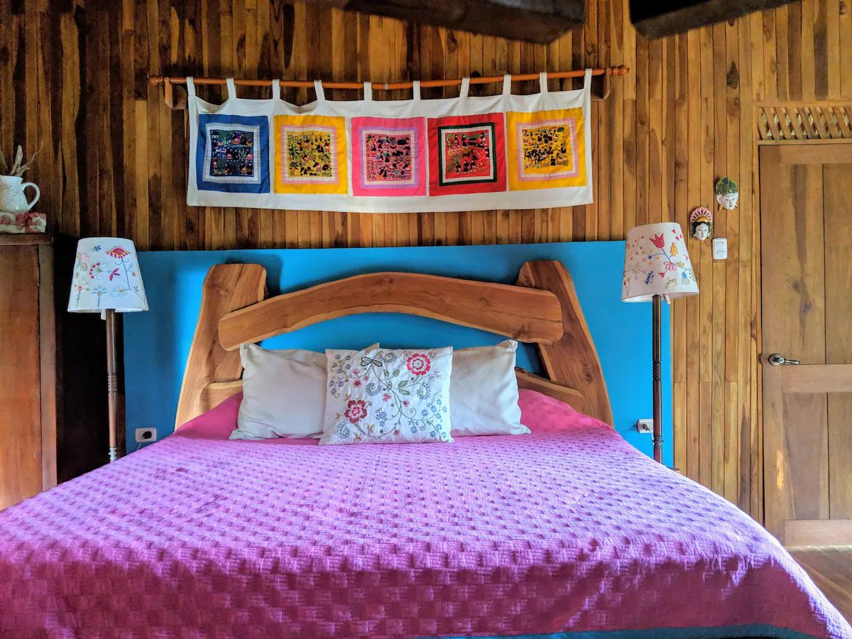 original bed at Casa KUPU KUPU hotel for sale samara Guanacaste Costa Rica