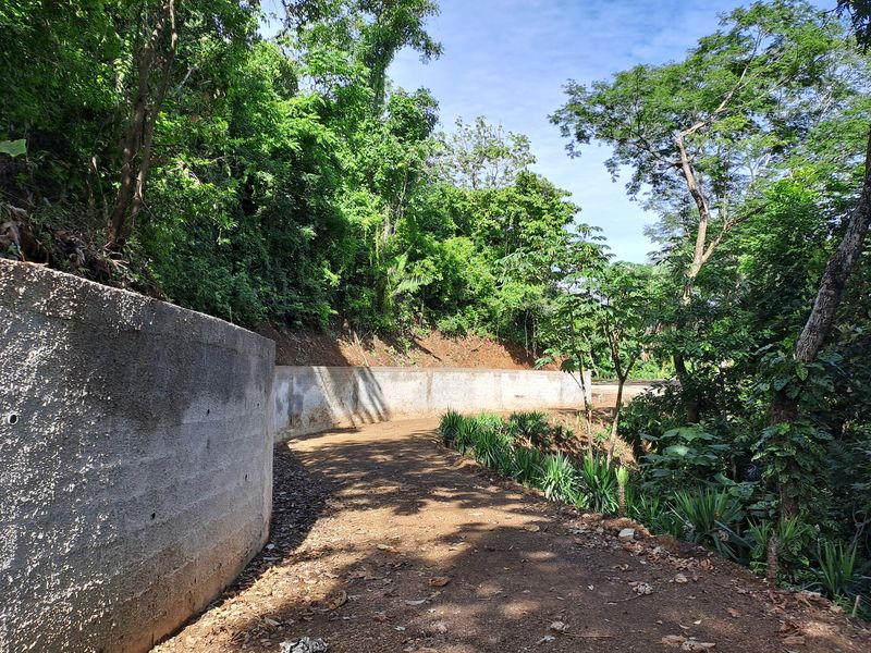 large retention wall Lot 14 land for sale samara costa rica