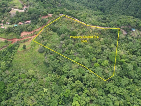 Drone view land for sale Carillo Beach Costa Rica
