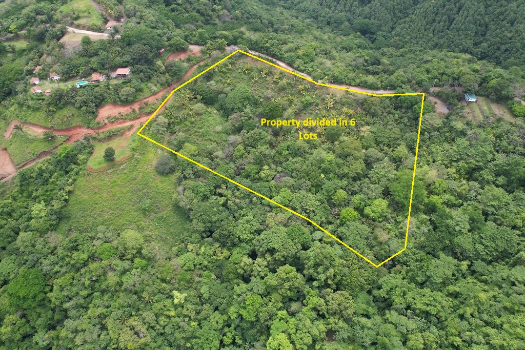 Drone view land for sale Carillo Beach Costa Rica