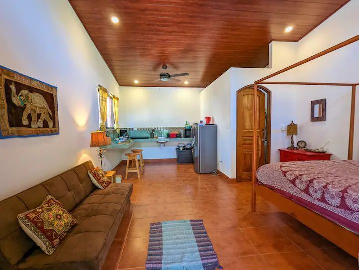 studio with canopy bed and kicthen at Casa Fiona home for sale Samara Guanacaste Costa Rica