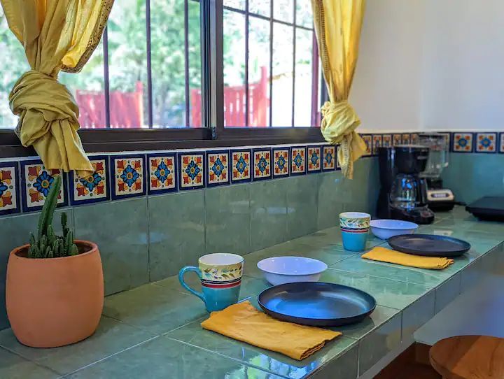 Ceramic tiled bar at Casa Fiona home for sale Samara Guanacaste Costa Rica
