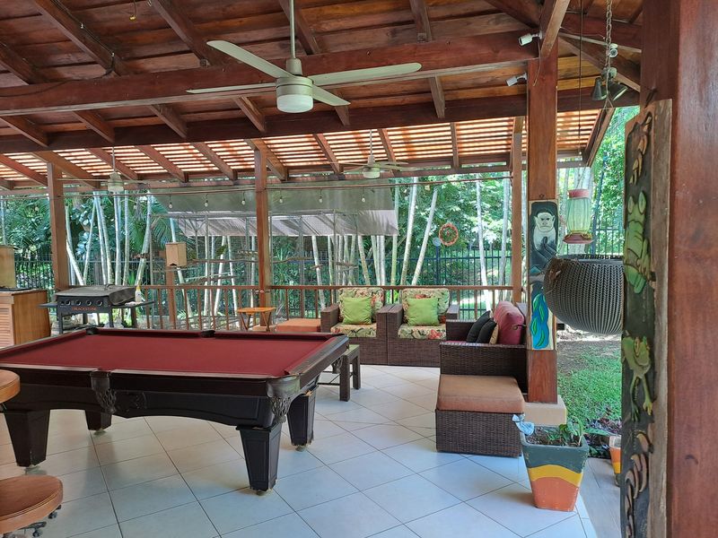billard table at Casa Garcia home for sale Samara Guanacaste Costa Rica
