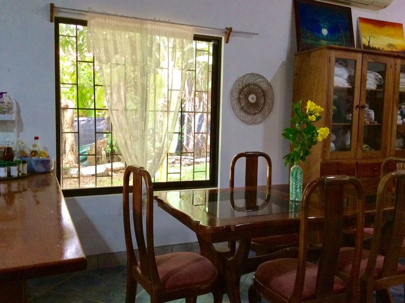 dining area of Casa Surfside home for sale Samara Guanacaste Costa Rica